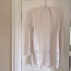 Old Navy Girls Ivory Cotton Cardigan Size 14